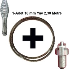 Seybomak Kanal Açma Makinesi 16 mm Yay + Matkap Ucu + 1 Adet Başlık Seti