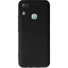 Infinix Hot 11 Play Kılıf Yumuşak Dokulu Silikon - Siyah