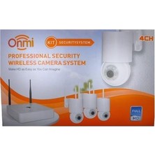 Apronx Dsm600 4 Kanal Nvr + 3Mp 4 Kamera Full Color Mik. + 10" Lcd Wifi Güvenlik Kamerası Seti