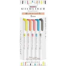 Uravas Store Zebra Wkt7-N-5c-N Vurgulayıcı, Hafif Dost Renk, N5 Renkler