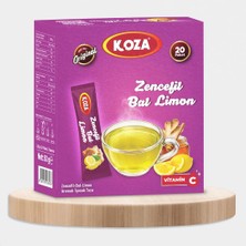 Koza Tek Içimlik Zencefil Bal Limon Aromalı Içecek Tozu (20 Stick)