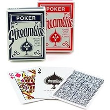 Uravas Store Bsn Streamline Oyun Kartları, Klasik Kart Destesi, Kırmızı Veya Mavi, Standart Boyut