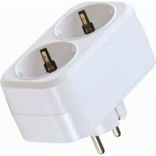  2 li topraklı fiş priz düz tip