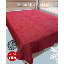 Özyün Merinos Kuzu Yünü Battal Boy Battaniye %100 Yün Doğal Naturel