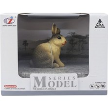 Tufy Toys Kahverengi Tavşan Figür- Sevimli Hayvan Model Oyuncak