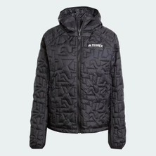 Adidas W Xpr Lf Ho Jkt Kadın Outdoor Montu IT3229 Uzun Kol Midi Kesim Siyah