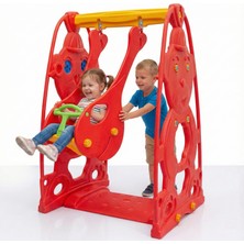 Exectus Teddy Ayıcıklı Rulmanlı Çocuk Salıncağı Su Bidonlu Ev ve Bahçe Tipi