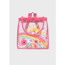 Mayoral Bebek Şeffaf Baskılı Sırt Plaj Çantası - Pembe