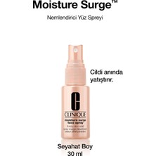 Clinique Moisture Surge™ Nemlendirici Yüz Spreyi 30 ml Yağsız Formül Aloe Suyu ile Etkili Nemlendirme