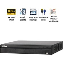 Dahua NVR2116HS-4KS3 16 Kanal 12MP Ip Kamera Destekli Nvr