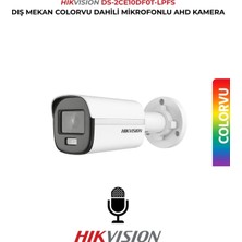 Hikvision DS-2CE10DF0T-LPFS 2mp Gece Renkli Mikrofonlu Bullet Kamera