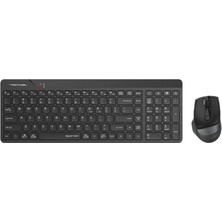 A4 Tech FG2400 Aır2 Siyah, Fstyler, 2.4ghz Mini Kablosuz, Türkçe Q, Sessiz Klavye Mouse Set