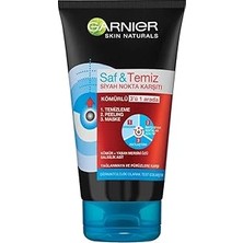 Uravas Store Skin Naturals Saf &amp; Temiz Siyah Nokta Karşıtı Kömürlü 3'ü 1 Arada (1 x 150 Ml)