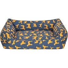 Uravas Store Pet Uniform Lacivert-Sarı Yatağı 60X70CM