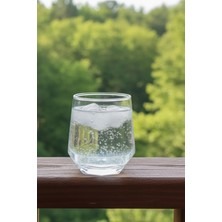 İpek Porselen Zen 6’lı Cam Su Bardağı – 340 ml Şeffaf