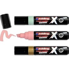 Uravas Store Edding x Markör, Pastel Colours Set, 3'lü Akrilik Markör Seti, Kesik Uç 2-10 mm