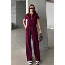 Bejna Kadın Fermuarlı Yaka Soft Touch Modal Spor Takım