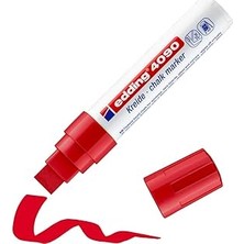 Uravas Store Edding 4090 Tebeşir Kalemi - Kırmızı - 1 Tebeşir Kalemi - 4-15 mm Kesik Ucu