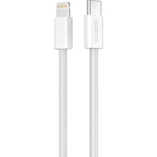 E-Kervan 1-Metre 30W  Type-C To iphone Lightning Orjinal Ce/fc/rohs Lisanslı Şarj ve Data Kablosu Örgülü Sağlam