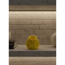Asiltech Dekoratif Sarı Hoodie Kalemlik 10X10 cm