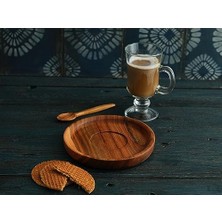 Hedisam Karaağaç Ahşap Dondurma Kasesi Fincan Altlığı