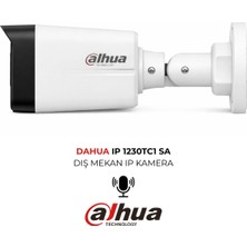 Dahua IPC-HDW1230TC1-SA 3.6mm 2mp H.265+ Ip Bullet Güvenlik Kamerası Sesli