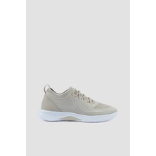 Paul & Shark Erkek Bağcık Kapamalı Kauçuk Yüzgeç Baskılı Esnek Koşu Tabanlı Bej Sneaker C0P8023-348
