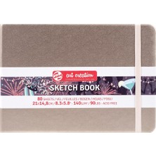 Talens Tac.sk.black Eskiz Defteri 140 gr Siyah Renkli 21x14,8 cm Asitsiz Kağıt Özellikli