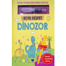 Net Çocuk Yayınları Alfa Kalem+Boya Keşfet-Dinozor (Ömer Canbir) Yeni Kitap Net Çocuk