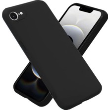 16 E ile Uyumlu First Silikon Kılıf Ince Yapılı Mat Dış Yüzeyli Tam Koruma Sağlayan Kamera Korumalı Kılıf (Siyah)