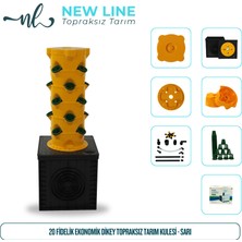 Newline 20 Fidelik Ekonomik Dikey Topraksız Tarım Kulesi - Sarı
