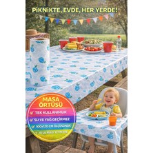 Toyfest 10'lu Rulo - 12 Metre 100X120 cm I Kullan At Masa Örtüsü Su Geçirmez Piknik Sofra Örtüsü