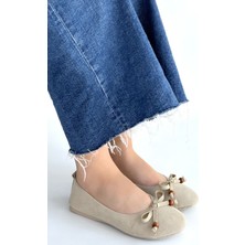 Modanı Seç Cear Bej Deri Tozu Süet Babet Ayakkabı