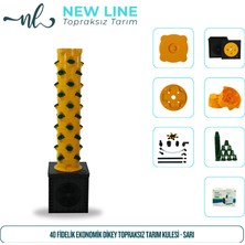 Newline 40 Fidelik Ekonomik Dikey Topraksız Tarım Kulesi - Sarı