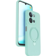 Lims Store Newface Xiaomi Redmi 15C 4g Regal Magsafe Standlı Kapak - Su Yeşili