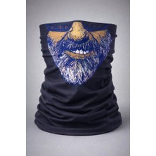 Senka Sakallı Yüz Desenli Baf – Çok Amaçlı Boyunluk &amp; Maske 1 No