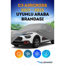 ByLizard Citroen C3 Aircross 2017 - 2023 Model Uyumlu Lüks Araba Brandası Miflonlu Branda Oto Çadır Örtü