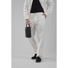 Regular Kalıp Pamuklu Keten Klasik Pantolon