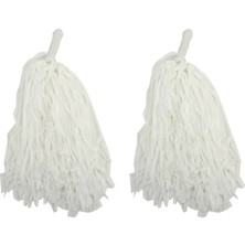 Senka 1 Çift ( 2 Adet ) Beyaz Renk 23 Nisan Gösteri Ponponu