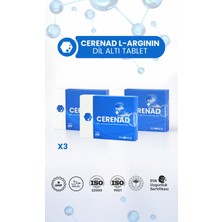 Cerenad Cerenad+ L-Arginin 3'lü Dilaltı Tablet - Nadh ve L-Arginin İçeren Takviye Edici Gıda
