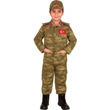 Herşeytrend Çocuk Asker Kıyafeti Single (Tsk)