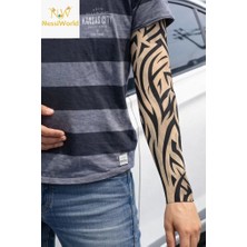 Senka Giyilebilir Kol Dövmesi Çorap Dövme 3D Baskılı Kol Bacak Dövme 2 Adet Model 2