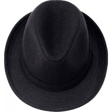 Senka Çocuk Boy Siyah Kumaş Fötr Şapka Gösteri Şapkası Michael Jackson Şapkası 54 No Nessiworld