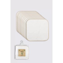 Senka Organik 28X28 10'lu Penye Mendil 90101 Ekru