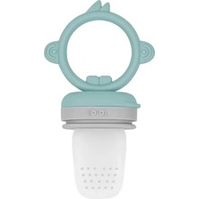 Senka Silikon Püre Meyve Sebze Emziği Aqua Green / Powder Grey