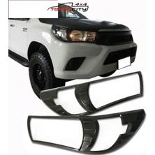 Toyota Hilux Revo 4x4 2016-2019 Far Çerçevesi Kaplama Karbon