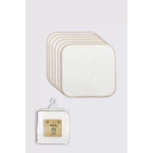 Senka Organik 28X28 6'lı Penye Mendil 90103 Ekru