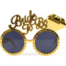 Senka Altın Renk Bride To Be Yazılı Gelin Gözlüğü 15X10 cm