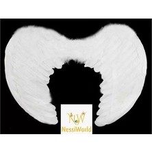 Senka Beyaz Renkli Küçük Boy Bebek Melek Kanadı 30X45 cm