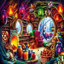 Senka 20826 Puzzle 1000 Mystical House In The Forest